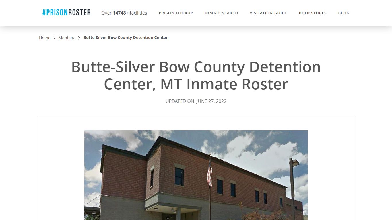 Butte-Silver Bow County Detention Center, MT Inmate Roster